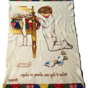 Norman Rockwell Boys Town Fleece Throw Blanket